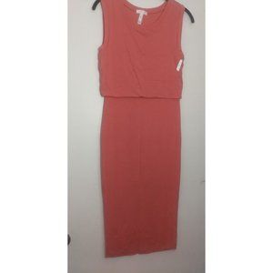Leith Women’s Coral Sleeveless Maxi Dress Size X-Small